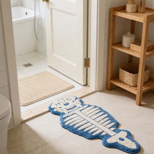 Tapis de sol lavable en flanelle Happy Corgi personnalisé, en mousse TPE tuftée, antidérapant, extra doux, avec rembourrage en caoutchouc, paillasson d'entrée en peluche - Product Image 2