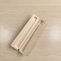 Brosse à dents écologique et biodégradable pour enfants, emballage en pâte moulée, insert en pâte de papier durable, OEM