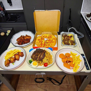 จานอุ่นอาหารแบบพับได้ OEM ซิลิโคน อิเล็กทรอนิกส์ ปรับอุณหภูมิได้ พร้อมระบบล็อคป้องกันเด็ก สำหรับใช้ในครัวเรือน - Product Image 1