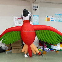 Ballon d'oiseau d'éclairage Ballon animal gonflable de perroquet pour la décoration accrochante