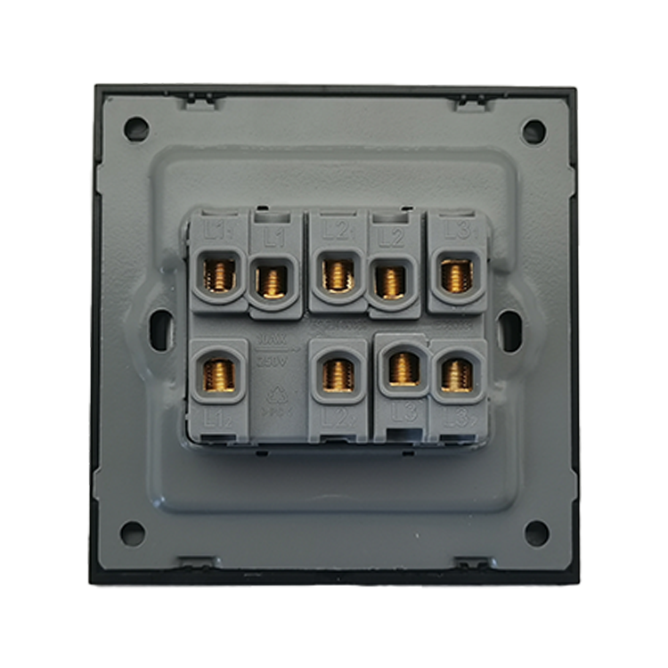 VNX Newest Design Silver 4G UK 10A 250V Wall Switch Meteor Silver Electric Wall Switch for Home
