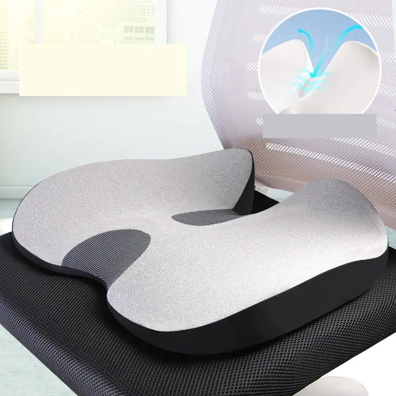 Wholesale Seat Cushion Pillow Office Chair Pad Coccyx Orthopedic Memory Foam Car Seat Cushion For Tailbone Pain