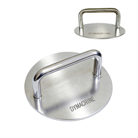 Presse à gâteau carrée en acier inoxydable de qualité alimentaire, personnalisée pour usage domestique, avec plaque de pressage manuelle pour calamars grillés