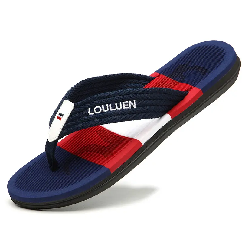 Wholesale good quality Men's Slippers New Design Beach PVC Out-sole Flip Flops Slippers Shoes for Men