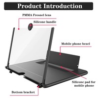Produit chaud loupe d'écran Smartphone oeil amplificateur vidéo agrandi loupe d'écran de téléphone 3D