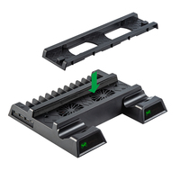 Ventilateur de refroidissement noir de haute qualité avec double chargeur, support vertical et pièces de réparation pour console de jeu PS4