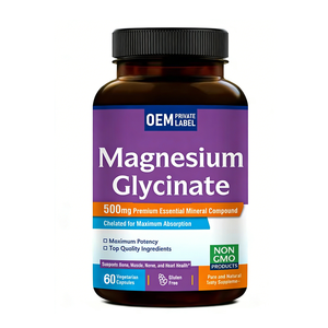 Cápsulas de Glicinato de Magnesio para la Salud, el Sueño y la Recuperación Muscular, Cápsulas de Magnesio L-Treonato, Suplemento para el Sueño, OEM - Product Image 1