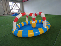 WINSUN Piscine gonflable personnalisée en forme de canard pour la pêche, utilisation commerciale, location, lagune gonflable extérieure pour enfants, été, jardin