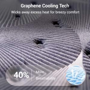 Colchón <span class=keywords><strong>Enro</strong></span> de Diseño Moderno con Cubierta Acolchada y Resortes Ensacados, Espuma de Alta Densidad, Garantía de 10 Años - Uso en Apartamentos y Hoteles - Product Image 4