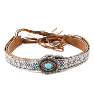 Bandes de chapeaux de cowboy, ceintures ethniques pour chapeaux western, bandes de chapeaux de cowgirl turquoise, bandes de chapeaux de cowboy perlées, accessoires de coiffure style cowboy - Product Image 4