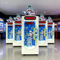 Machine à monnayeur de type grue à grandes poupées, jeu de défi de 10 secondes avec chronomètre et fonction de tapotement, en métal et verre trempé, garantie 1 an