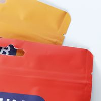 Sachet refermable personnalisé biodégradable pour bonbons, céréales, biscuits, pop-corn, aliments sucrés, emballage anti-odeur avec fenêtre transparente
