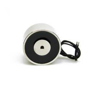 Imán de elevación personalizado de fábrica, electroimán de cilindro redondo, 24V, 36V, CC, 200kg, fuerza de retención, ventosa de solenoide electromagnético - Product Image 4