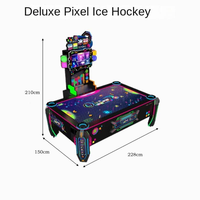 Machine d'arcade de hockey sur air à monnayeur pour 2 joueurs avec fonction multi-balles pour centres de divertissement et salles de jeux (FEC)