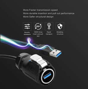 Cnlinko Điện Không Thấm Nước Nam Nữ Chế Độ Kép Tín Hiệu Lp24 Kết Nối Sợi Quang IP68 Kết Nối - Product Image 3