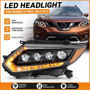 Luz Delantera LED para Nissan X-Trail Rouge T32 2014-2017, Conjunto de Faros Delanteros de Actualización, Cristal Bifocal, 4 Lentes, Accesorios - Product Image 2