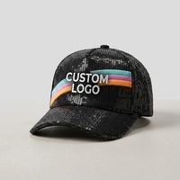 Casquettes de sport personnalisées en sequins, 5 panneaux, respirantes, pour activités de plein air, casquette de baseball Houston, casquette trucker pour adulte