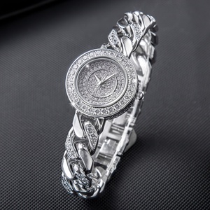 Fabricant de montres OEM/ODM, montre-bracelet de luxe personnalisée, montre en moissanite, montre en acier inoxydable, bijoux de mode pour femmes - Product Image 1