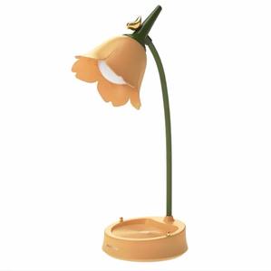 Flower LED <b>Desk</b> Lamp Student Bedroom Room Lighting Touch Reading Lamp Eye Protection Multi-function Lamp Table Light - Product Image 3