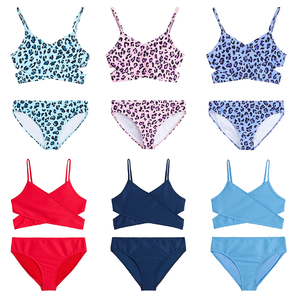 Trajes de Baño para Niñas al por Mayor, <span class=keywords><strong>Bikini</strong></span> de Alta Calidad de 2 Piezas, Oferta, Traje de Baño Deportivo para Niñas - Product Image 1