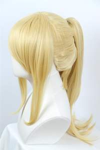 Linfairy Perruque blonde moderne pour femme, costume de cosplay + queue de cheval de 50 cm - Product Image 4