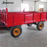 Haute qualité 6 tonnes 7 tonnes 8 tonnes 9 tonnes 10 tonnes tracteur remorque agricole 4 roues pour la vente de remorque agricole