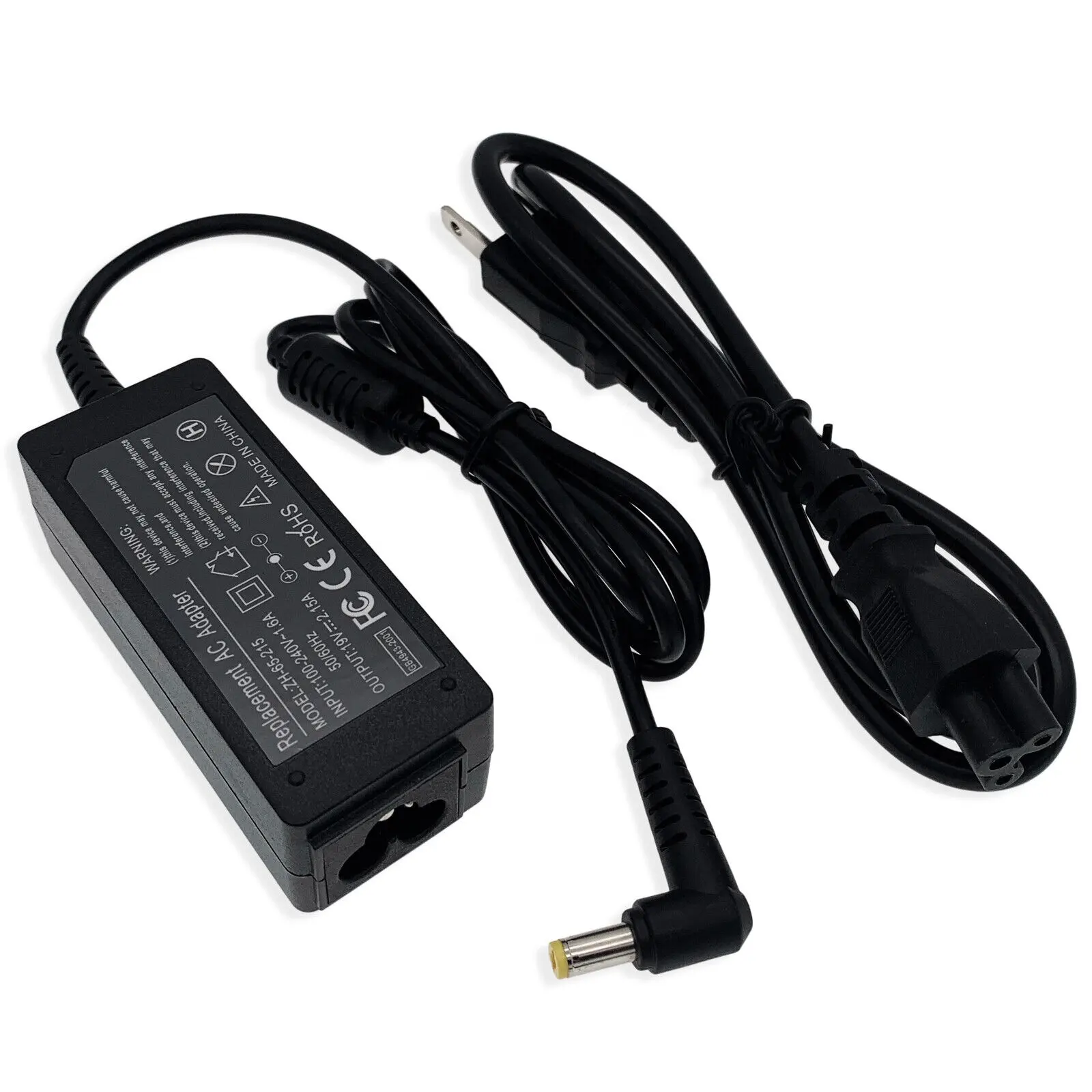 Colokan pengisi daya adaptor Ac baru UNTUK Acer Aspire One 521 533 532H NAV50 19V 2.15A 40W 5.5mm 1.7mm catu daya Notebook