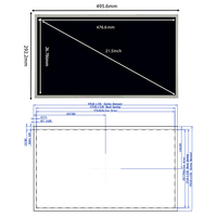 Layar LCD AUO 21.5'' 1920x1080 G215HAN01.6 LVDS 30 Pin IPS untuk USG Medis, Layar FHD 21.5 Inci, Modul LCD