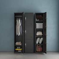 Armoire de rangement en métal à 5 portes, armoire de rangement en acier pour gymnase étudiant casier en fer