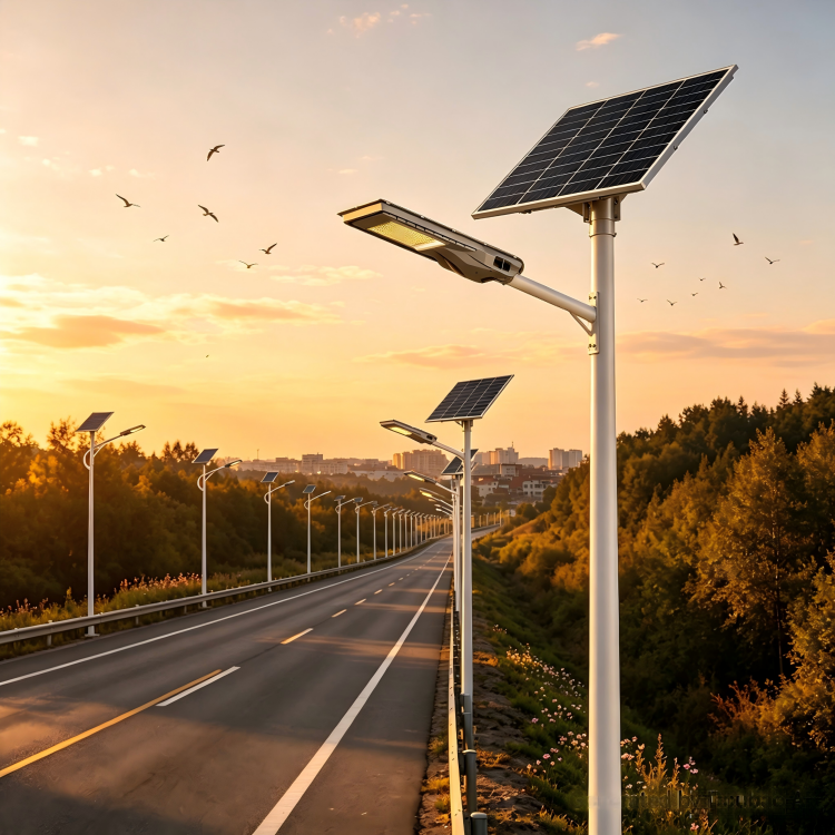 IP65 Solar Street Light Integrated LED 6000K 360 Beam Angle CE Certified Remote Control Outdoor Waterproof Battery DC Aluminum
