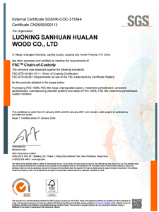 Elegante juego de gabinetes de cocina con estantería abierta, encimera de madera, horno empotrado y tablero de melamina para cocina - Product Image 4