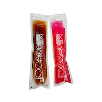 Petit popsicle de fruit imprimé sur mesure à trois côtés avec sac ziplock bâton sac de glace Sachet pochette sac d'emballage
