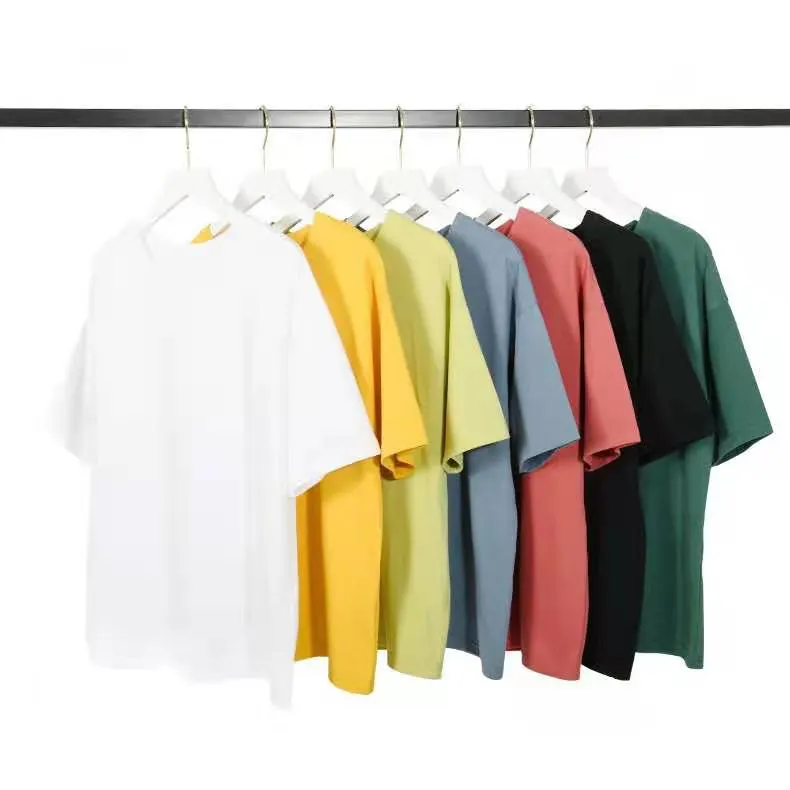 नई डिजाइन लक्जरी गुणवत्ता कपास ढीला फिट ब्रांड के लिए सादे पुरुषों सफेद टी शर्ट पुरुषों 100% कपास