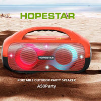 Altavoz Bluetooth Hopestar A50 PARTY de 60W, Altavoz de Fiesta con Doble Diafragma, Luz LED, TWS, TF, USB, AUX, FM, Altavoz de Audio Estéreo Portátil para Exteriores