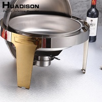 Huadison – présentoir de buffet en acier inoxydable, chauffe-plats