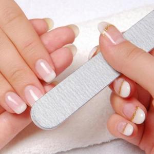 Производство инструментов для дизайна ногтей абразивная профессиональная пилка для ногтей полосатого Полумесяца 100/180 серая доска для шлифовки - Product Image 5