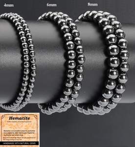 بيع بالجملة أحجار كريمة معناها حجر طبيعي 4 ، 6 ، 8 شفاء ، 10 هيماتيت حبة سائبة للمجوهرات - Product Image 3