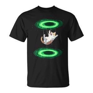 T-shirt Cat Falls Through Portal pour les amoureux des chatons et des chats - Product Image 1