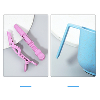 Bol de mélange de couleur pour salon de coiffure en paille de blé avec logo personnalisé, design antidérapant en plastique, pour teinture capillaire