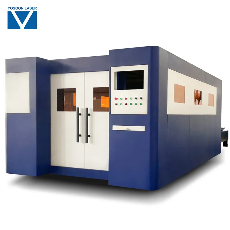 Efficacité de coupe élevée forte capacité YS-FC/H série Machines de découpe laser à fibre CNC interactives pour laser à fibre