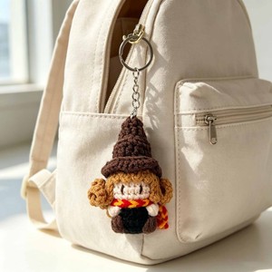 Portachiavi in Lana Lavorata all'Uncinetto a Quattro Fili con Personaggi dell'Accademia di Magia, Stile Instagram, <span class=keywords><strong>Hermione</strong></span> - Product Image 2
