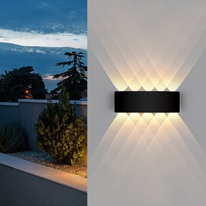 Lampada <span class=keywords><strong>da</strong></span> Parete LED Moderna Impermeabile per Esterni, Luce Telescopica Nera per Hotel, Corridoi e Camere <span class=keywords><strong>da</strong></span> Letto - Product Image 2