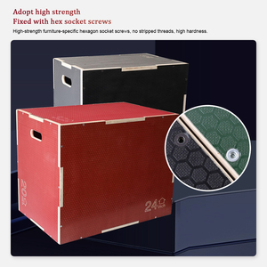 Caja de Salto de Madera de 20"x24"x30" con Garantía de Calidad, Equipo de Fitness para <span class=keywords><strong>CrossFit</strong></span>, Gimnasio y Entrenamiento de Fuerza en <span class=keywords><strong>Casa</strong></span> - Product Image 3
