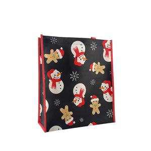 Custom Christmas Gift Packaging Tote Reusable Grocery Non-woven Laminated Shopping <strong>Bags</strong> With logo Sac - Product Image 3