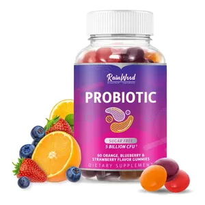 Gỗ Mưa Bổ Sung Chất Lượng Hàng Đầu Probiotic OEM Nhãn Hiệu Riêng Probiotic Gummies