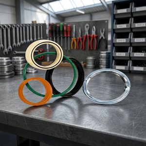 Juego de Juntas Tóricas en Colores Naranja, Verde, Negro, Dorado y Plateado para Aplicaciones de Sellado Industrial - Product Image 1