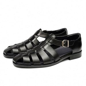Chaussures décontractées en cuir pour hommes, sur mesure, de luxe, avec design antidérapant sur la semelle, douces, respirantes et légères - Product Image 3