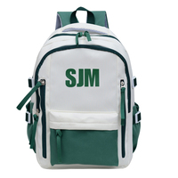 Ransel GPS Custom Unisex Logo Kartun Ransel Sekolah Anti Air Poliester Rangka Eksternal Desain Modis Kapasitas Besar