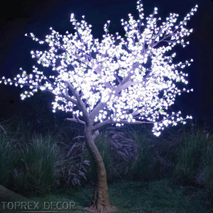 TOPREX DECOR <span class=keywords><strong>Arbre</strong></span> à fleurs artificiel LED coloré et changeant de couleur, <span class=keywords><strong>2m</strong></span>, 3m, 4m, 5m, pour l'extérieur, idéal pour les fêtes et les festivals - Product Image 1