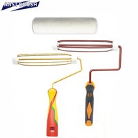 Rouleau à peinture industriel de qualité OEM personnalisé, 10 pouces (250 mm), blanc, en fausse laine, avec manche de 38 mm, à dégagement rapide, poils de 8 mm, 3